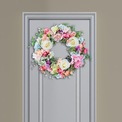 Front door wreath - front,