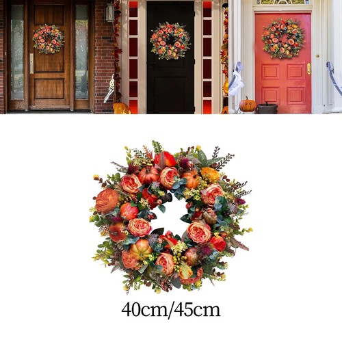 Halloween fall wreath front - wreath,