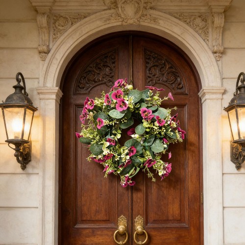 Wreaths for front door faux - for,