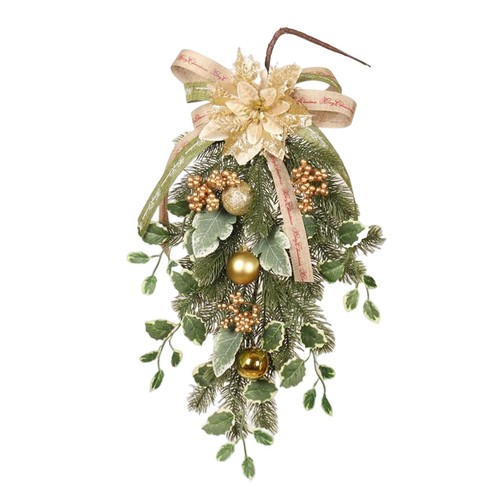 Christmas teardrop swag - christmas, door