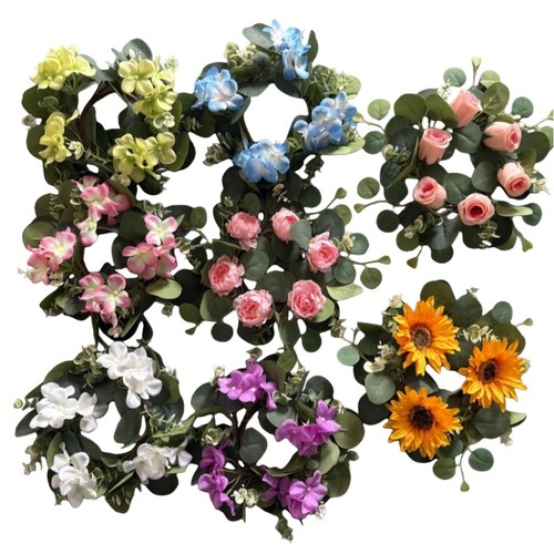 Artificial floral wreath made - wreath,
