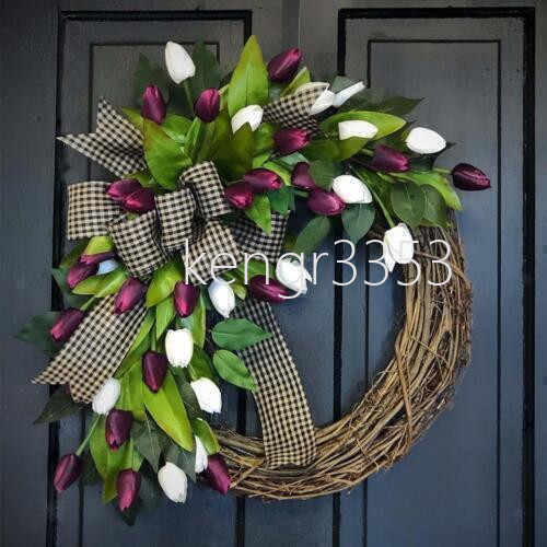 Tulip wreath flower - tulip,