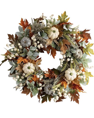 Fall wreath for front - front, door