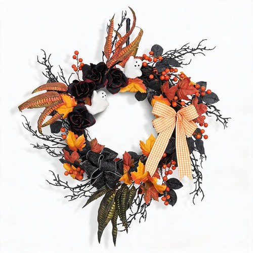 Halloween wreath inch black - 26,