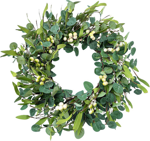 Artificial eucalyptus wreath - eucalyptus,