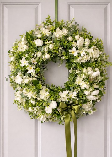 Spring wreath for front - wreath, door