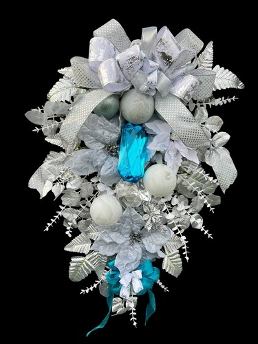 Large christmas gem wreath - large,