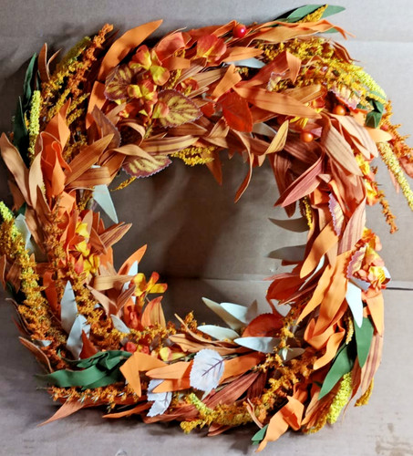 Autumn wreath 60cm large - large, round