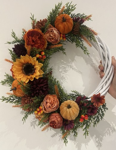 Autumnal artificial wreath for - autumnal,