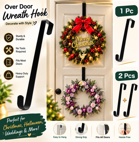 2pcs floral wreath hanger - hanger, over