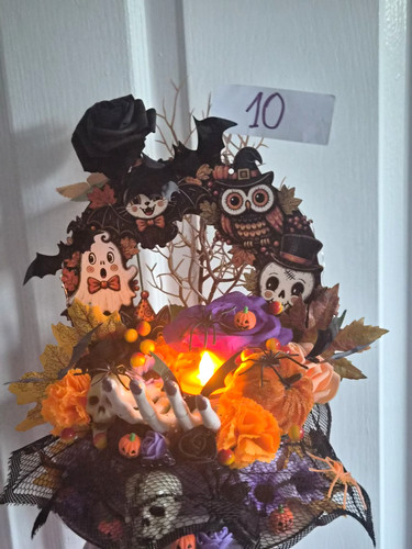 Halloween door wreaths and