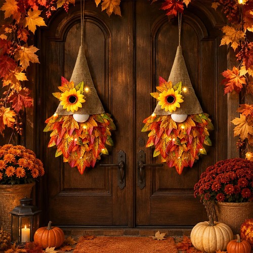 Pcs autumn wreaths - wreaths, front