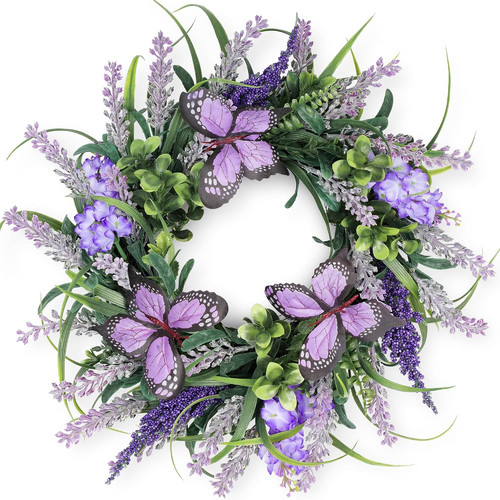 Lavender wreaths for front - wreaths,