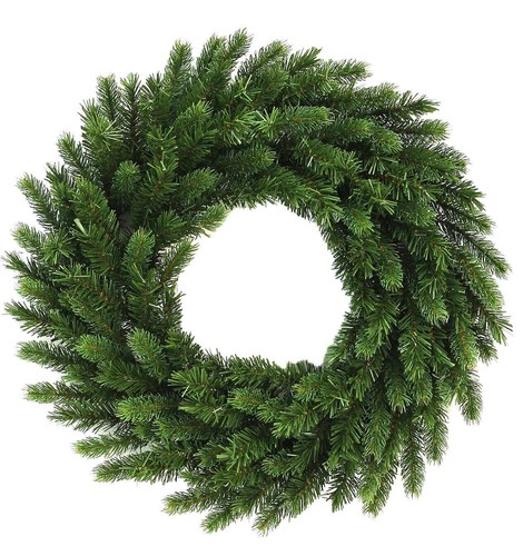Christmas wreath plain green - christmas,