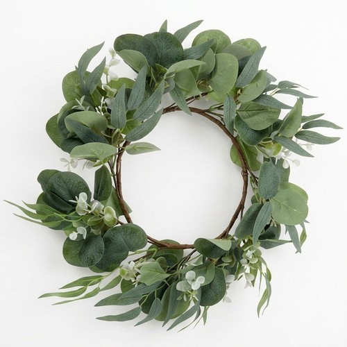 Farmhouse eucalyptus wreath - farmhouse,