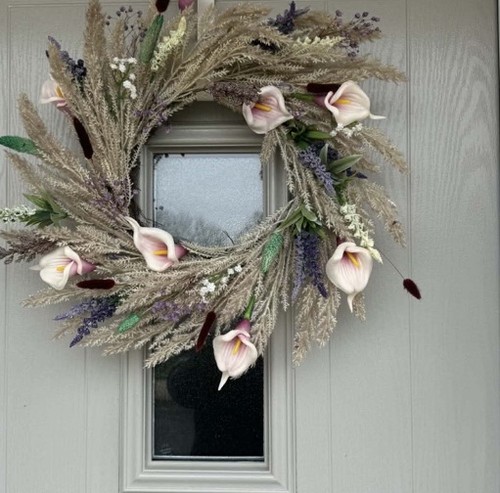 Pampas grass handmade wreath - pampas,