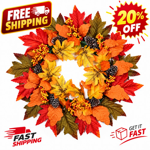 Autumn wreath for - wreath, door