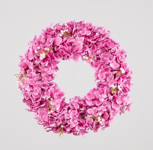 Large pink hydrangea door - large,