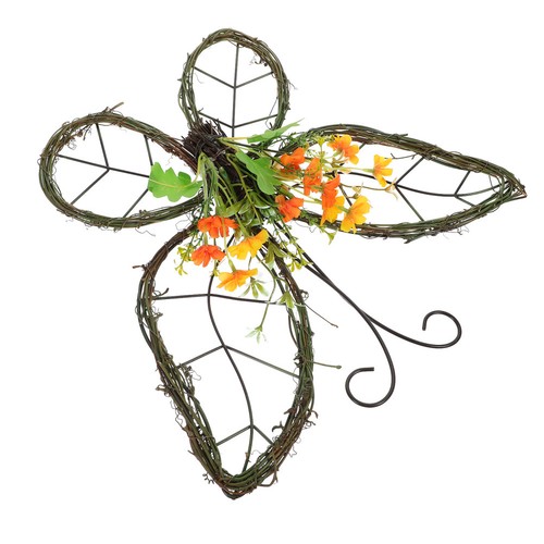 Front door spring wreath - front,