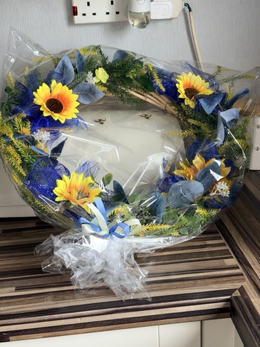 Floral wreaths for - for, front