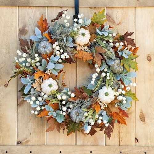 Autumn door wreath - autumn,