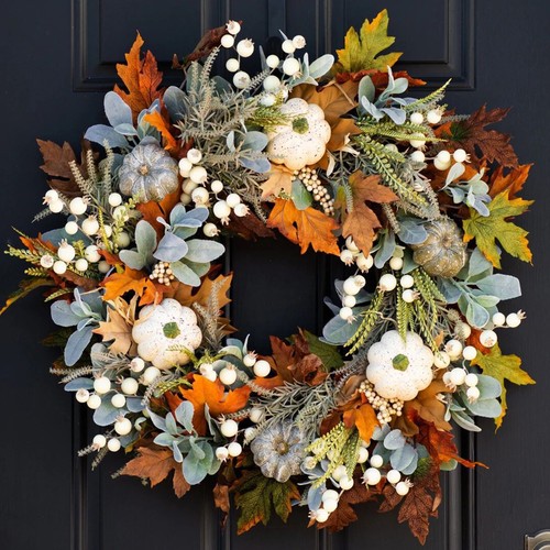 45cm fall wreath for front - fall,