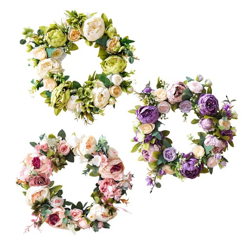 Peony wreaths for front door - peony,