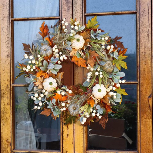 45cm fall wreath - wreath, for
