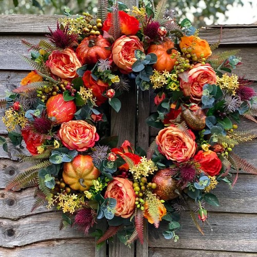 Autumn wreath for - wreath, front