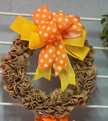 Handmade burlap wreath - handmade,