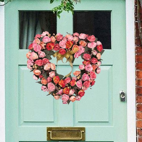Artificial floral wreath heart - artificial,