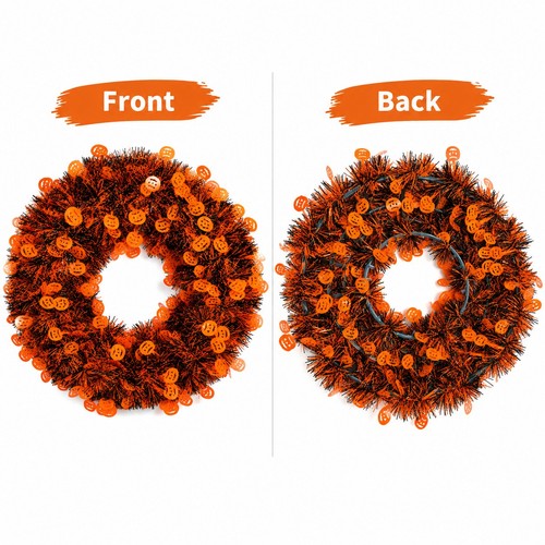 Halloween wreath for front - halloween,