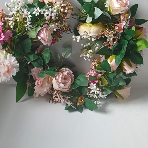 Artificial pink rose peony - artificial, &