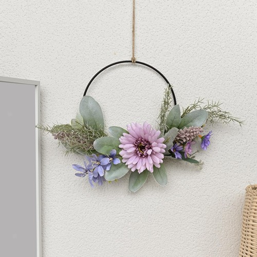 Flower wreath decorative - wreath,