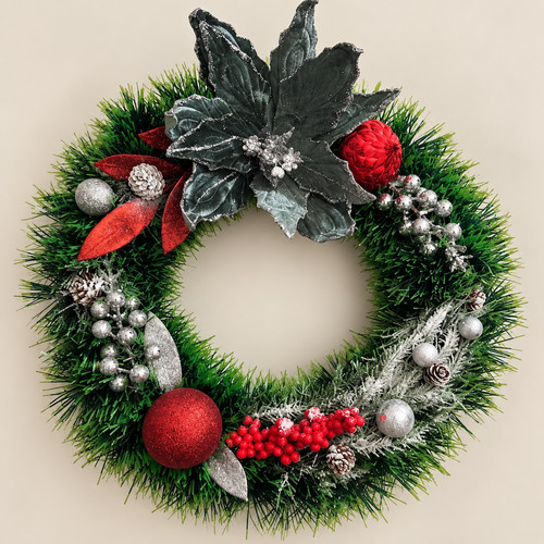 40cm christmas door - wreath, –