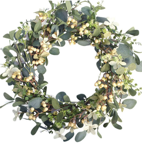 Artificial eucalyptus wreath - artificial,