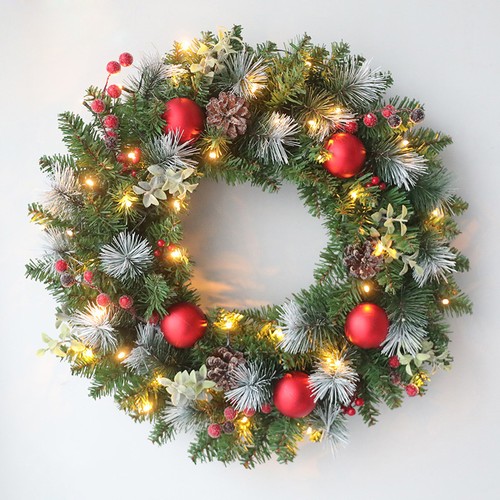 Led christmas wreath for - christmas,