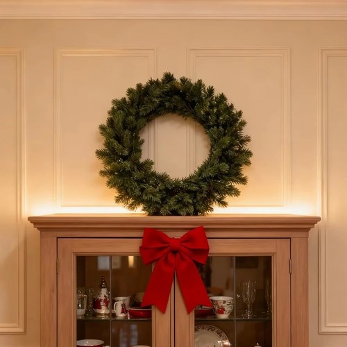 Christmas wreath plain green - wreath,