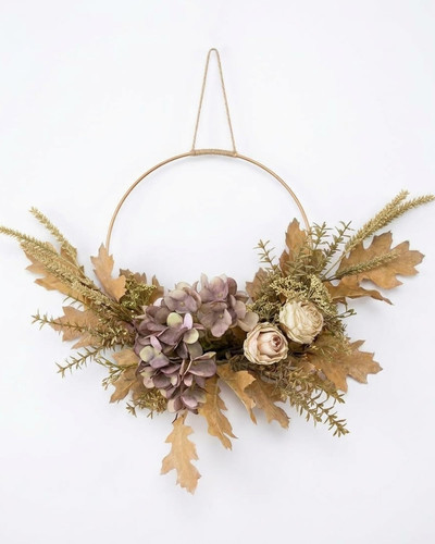 Autumn hoop wreath for front - wreath,