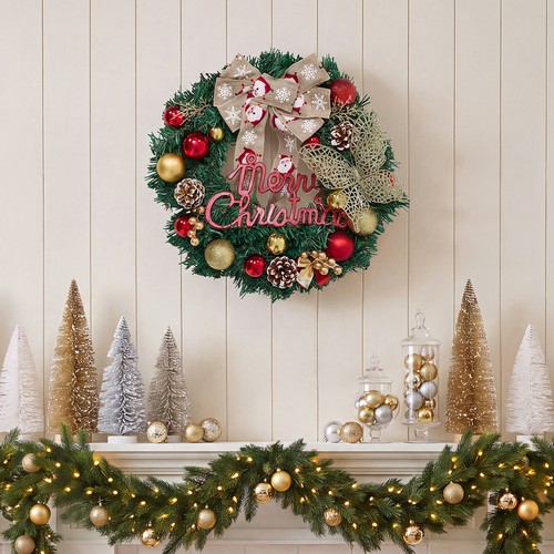 40cm large artificial wreath - large,