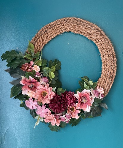 Autumn rope door - autumn, wreath